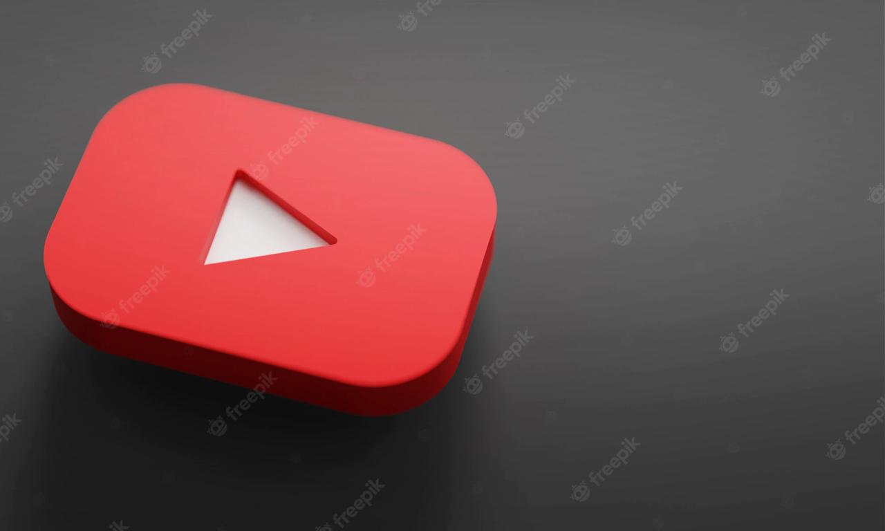 rendicao 3d do logotipo de youtube perto acima modelo de promocao de canal do youtube 1379 4797 easy resize.com
